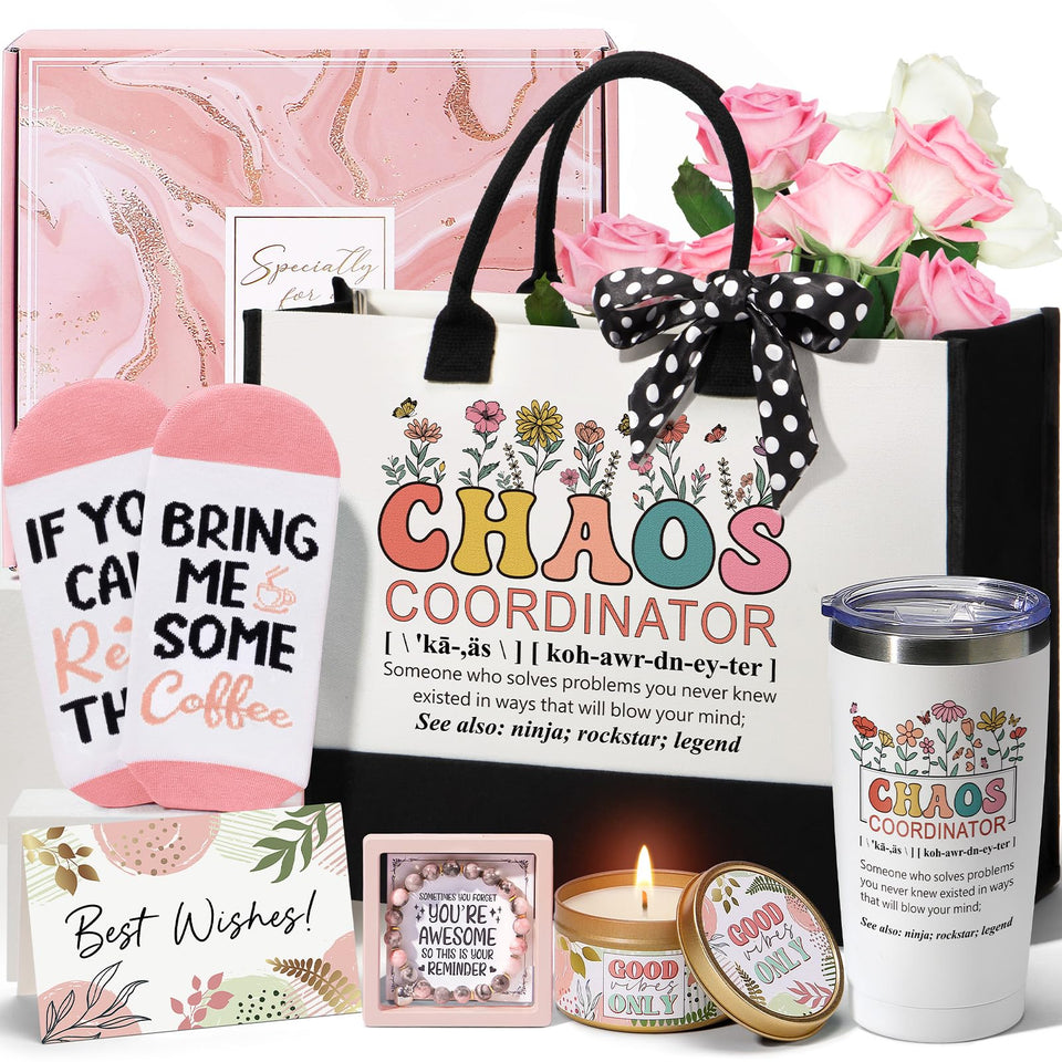MAYICIVO chaos coordinator tote bag; durable canvas for daily work and commute.