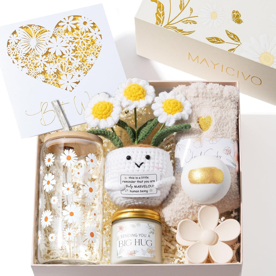 MAYICIVO Daisy Deluxe Gift Box packaging for special occasions and gifting.