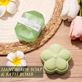 MAYICIVO floral scented soap with a romantic heart-shaped gift wrap.