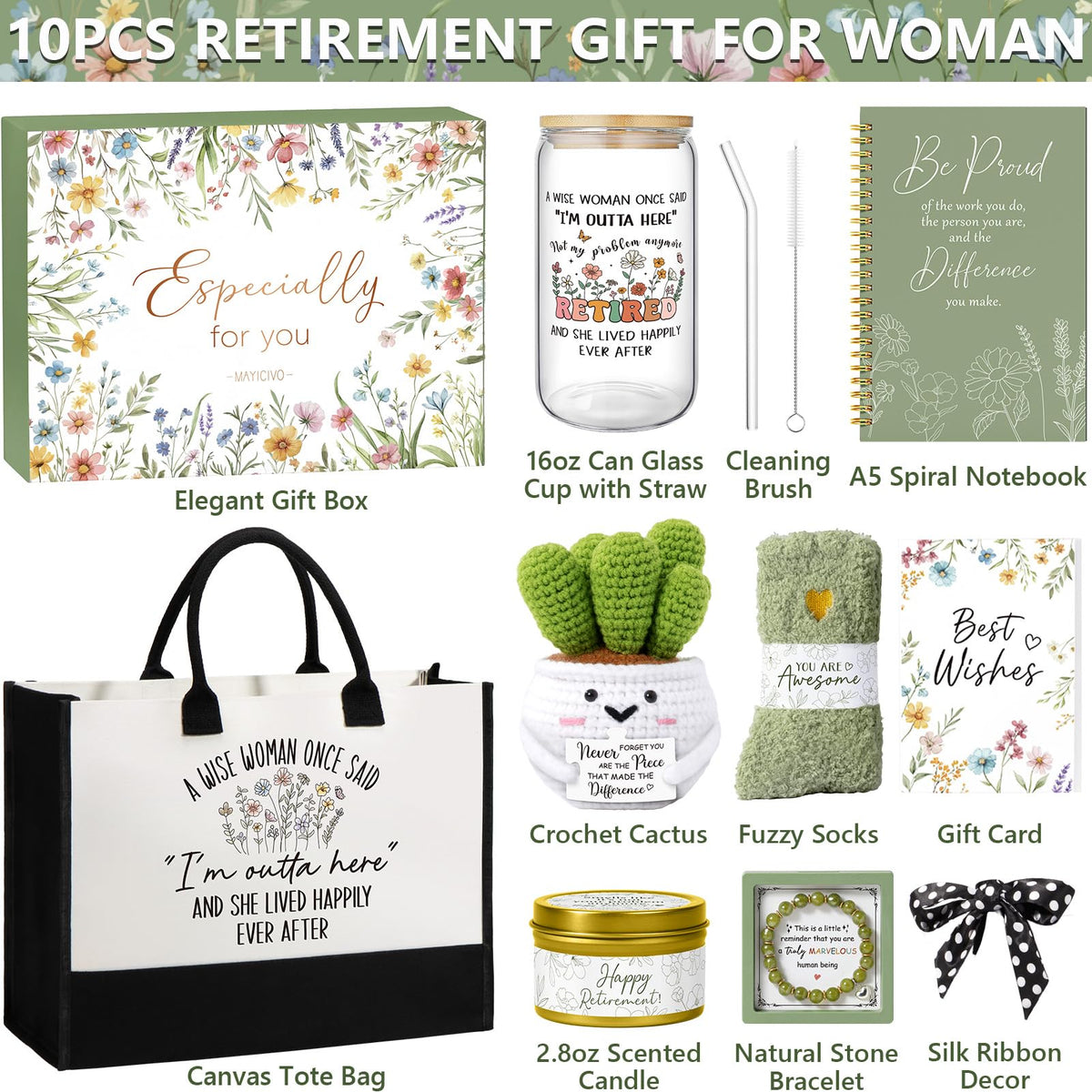 MAYICIVO silk ribbon decor adds heartfelt touch to gift presentation.
