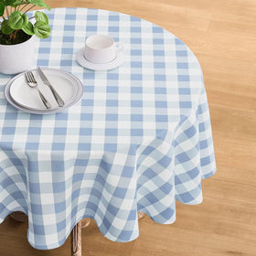 Maymiss wrinkle-resistant tablecloth stays smooth from setup to cleanup.