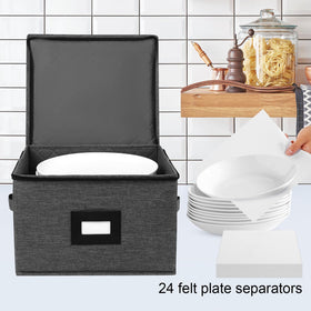 Mayniu top cover enables stackable diningware storage without squeezing.