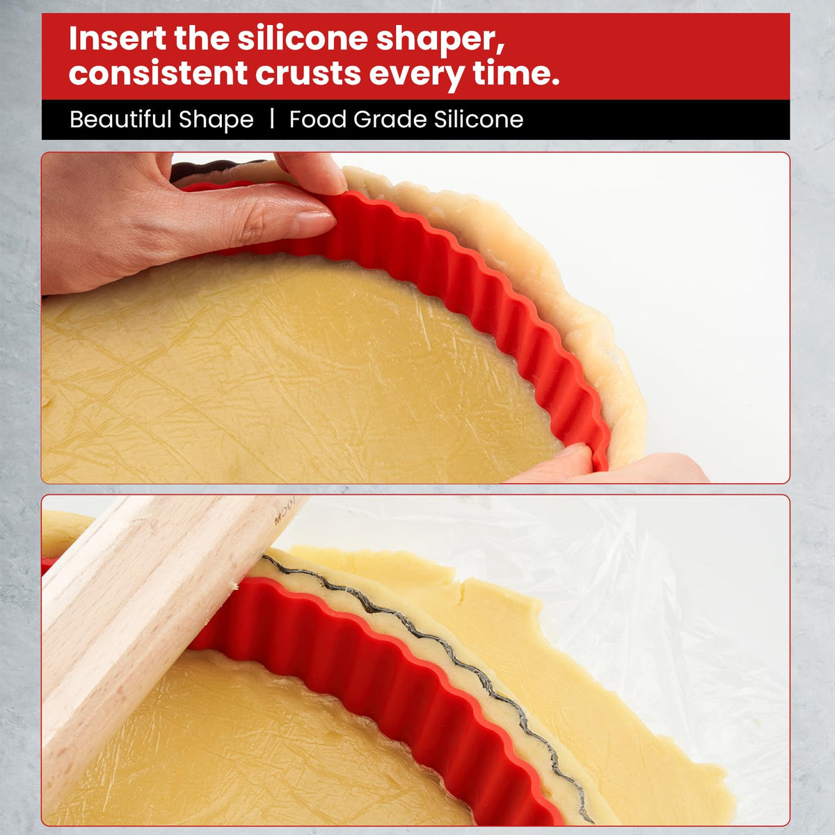 Maywe Tanso carbon steel tart pan delivers durable heat distribution