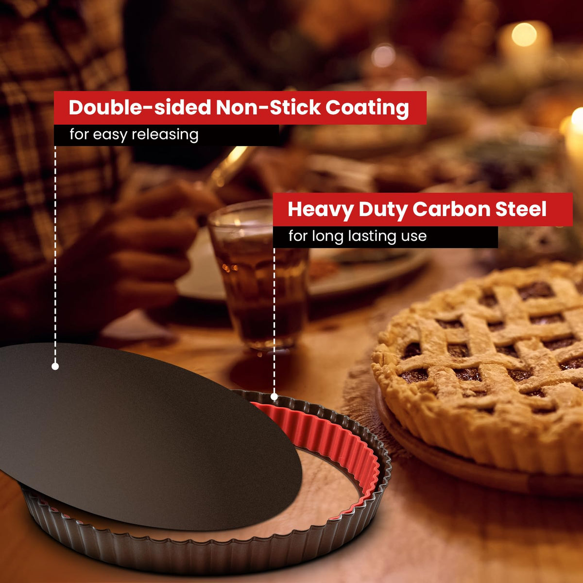 Maywe Tanso tart pan is oven safe and fridge friendly for versatile prep