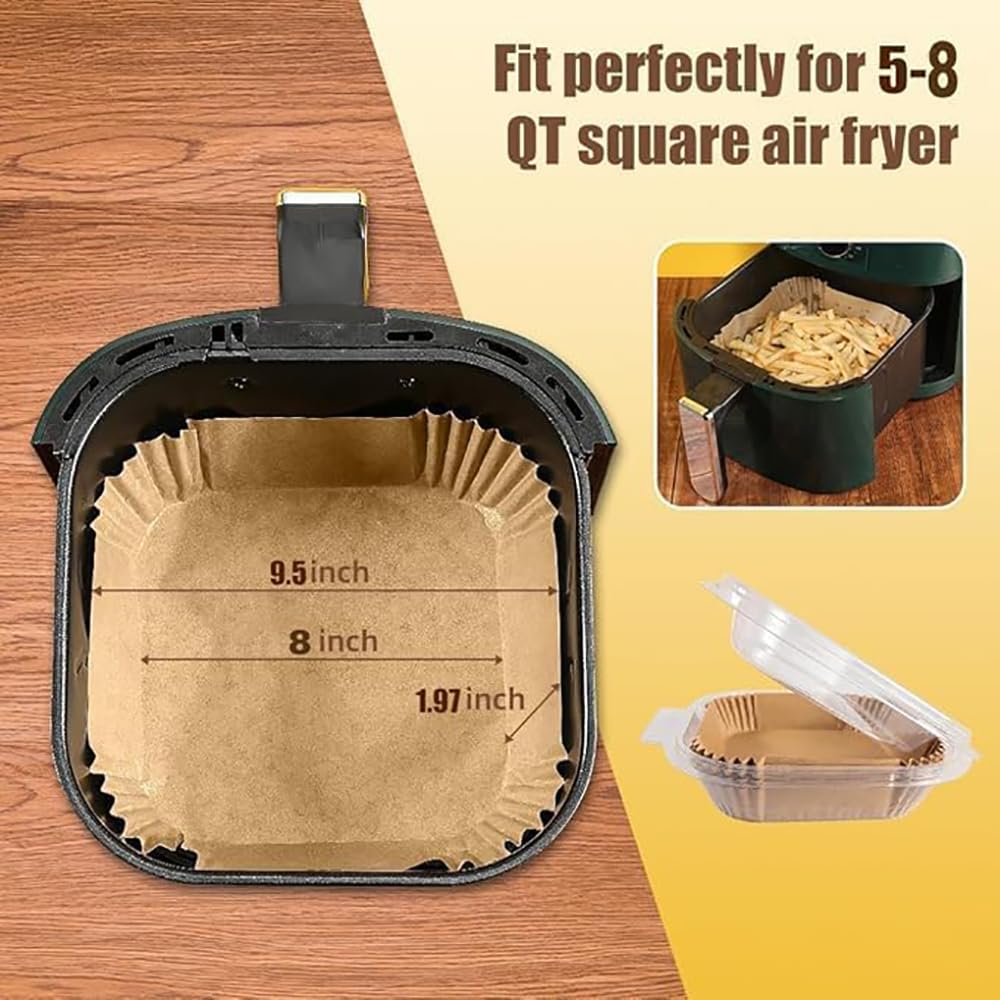 M-bestl air fryer liners offer oil-proof protection for less mess and tidier cooking.