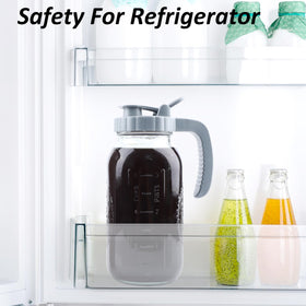 MBSRITY wide-mouth cold brew pitcher easy to clean and fill.