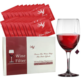MBV 18-pack wine filters set for portable, on-the-go wine purification