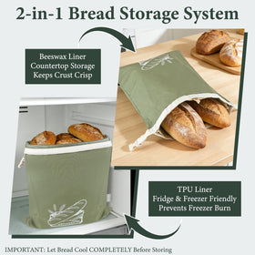 MBYLOEBA detachable beeswax liner for breathable countertop storage.