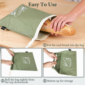 MBYLOEBA freezer storage bag keeps bread fresh for weeks.