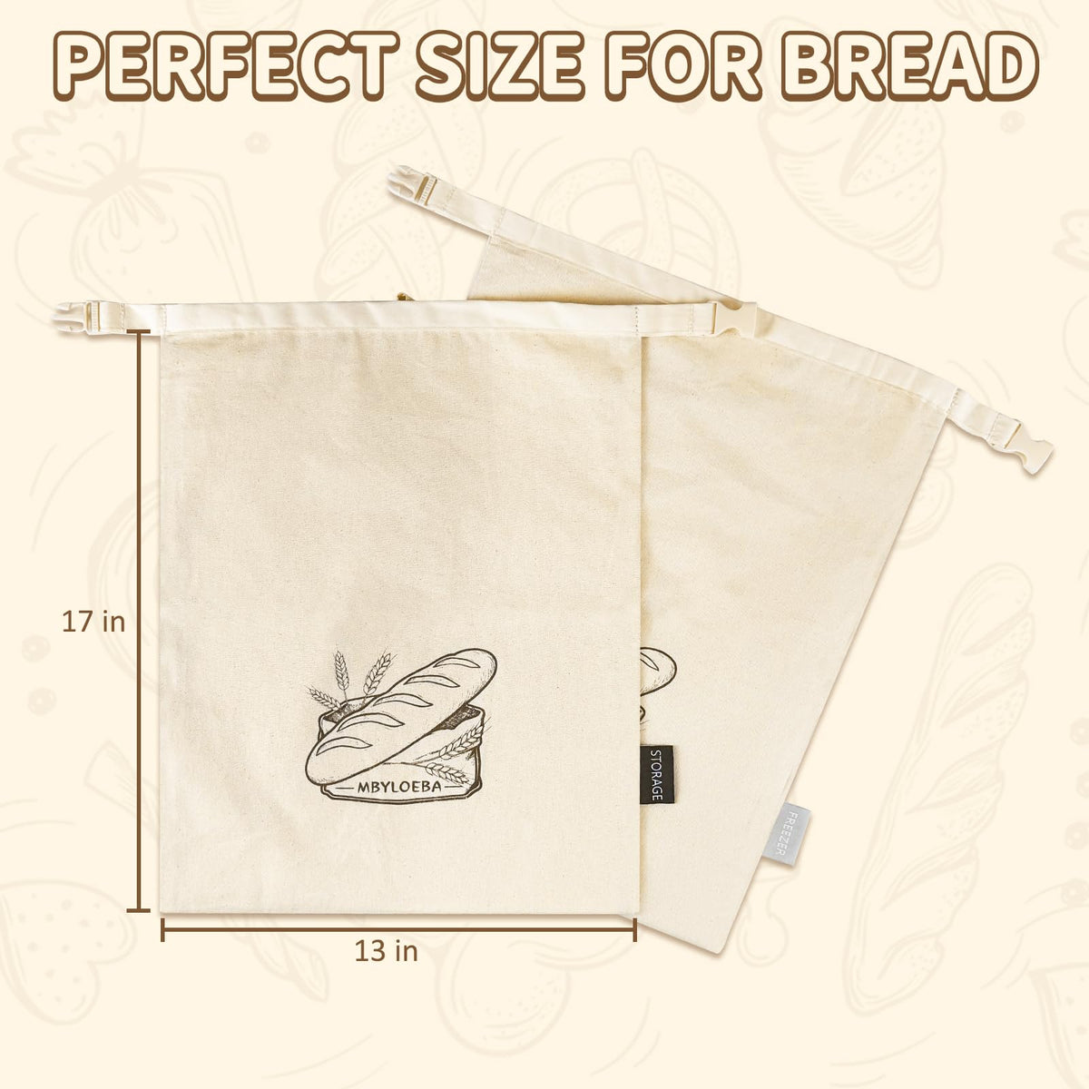 MBYLOEBA detachable liner demonstrates easy cleaning for hygienic sourdough storage.