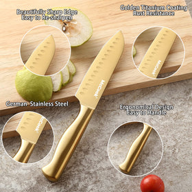McCook 7in bread knife with serrated edge for clean bread slices.