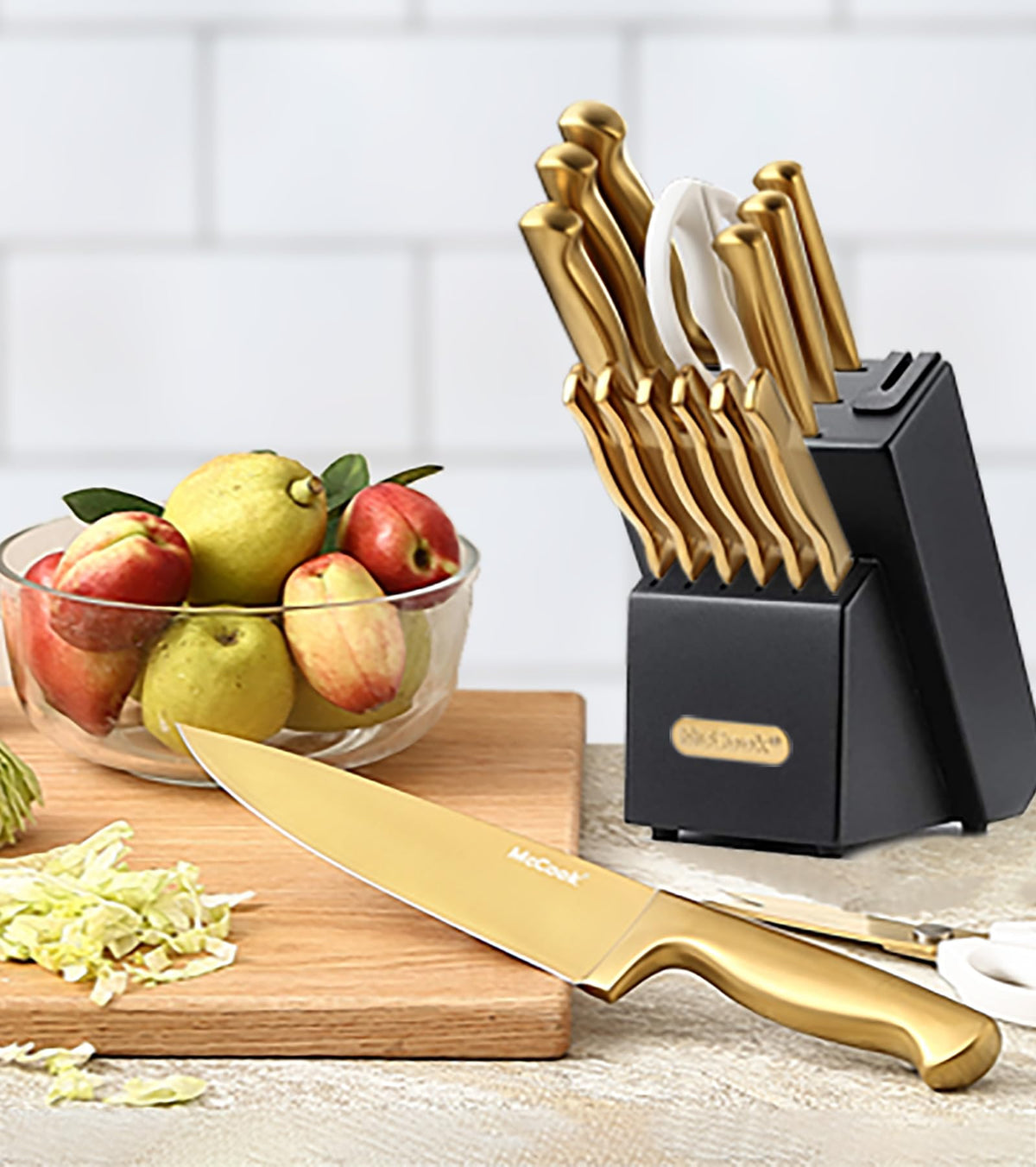 McCook kitchen shears included ready for opening packages and trimming threads.
