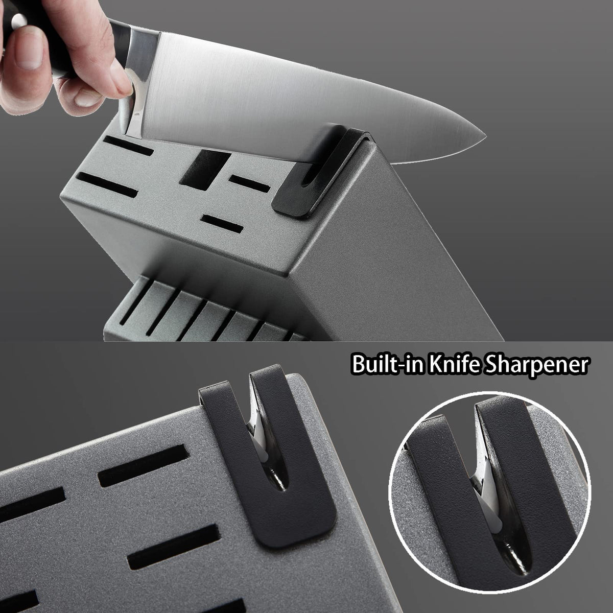 McCook 5 inch santoku knife versatile for dicing and mincing.