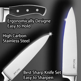 McCook 8 inch slicing knife ideal for large cuts and even slices.