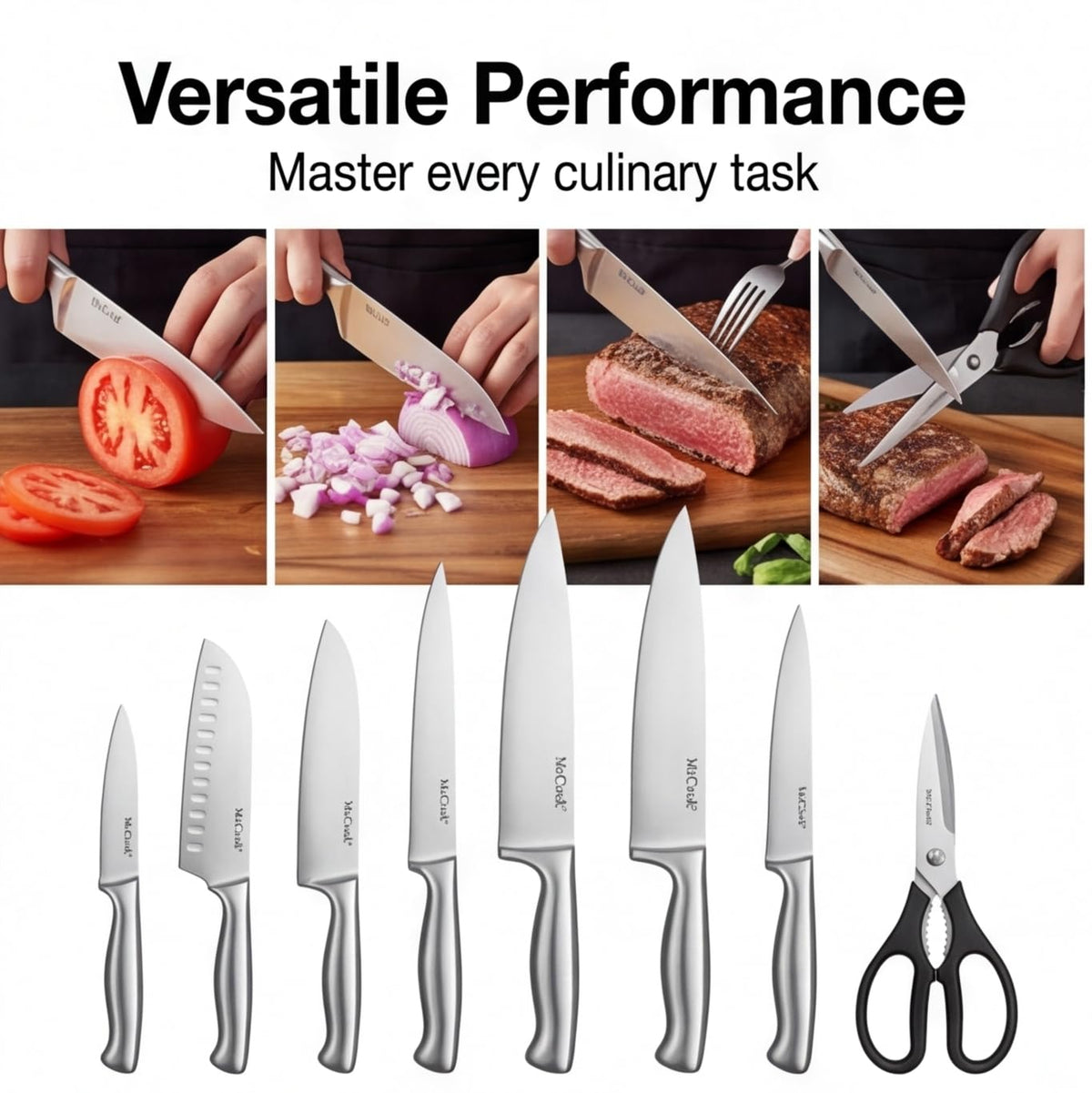 McCook 3.5 inch paring knife for peeling and trimming