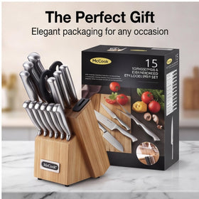 McCook kitchen shears included for quick tasks