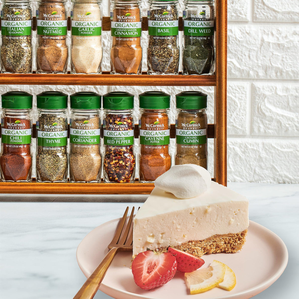 McCormick Gourmet spice rack with included spices offers great value.
