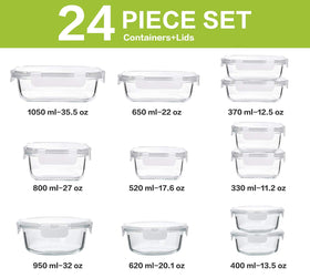 MCIRCO 22-oz glass container ideal for lunches