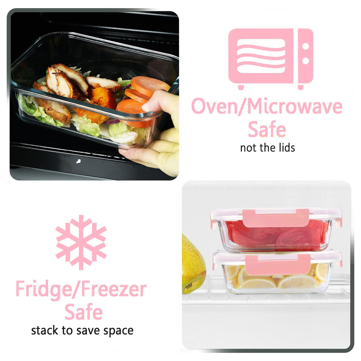 M MCIRCO airtight lids lock in moisture and aromas
