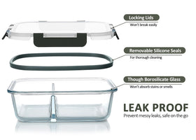 M MCIRCO airtight locking lid with silicone seal for leak prevention