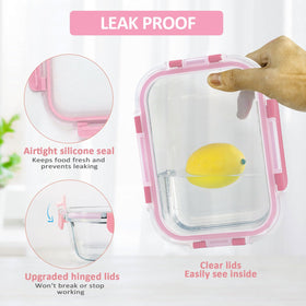M MCIRCO borosilicate glass safe for microwave, fridge, and oven