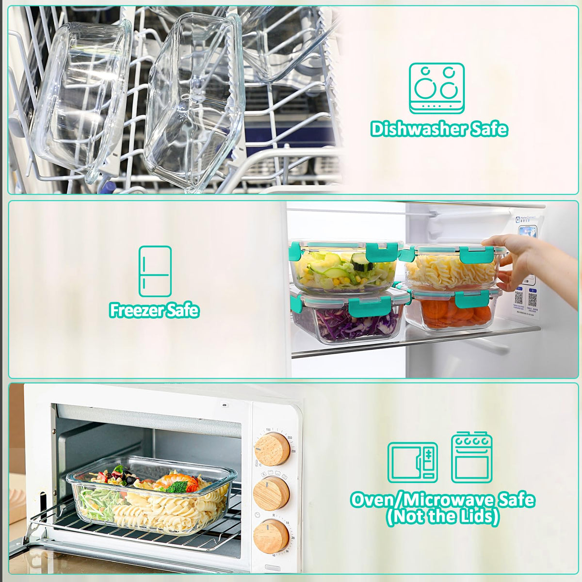 MCIRCO borosilicate glass storage showcases durability and heat tolerance.