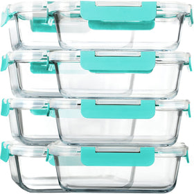 MCIRCO glass meal prep container with lid keeps leftovers fresh and organized.
