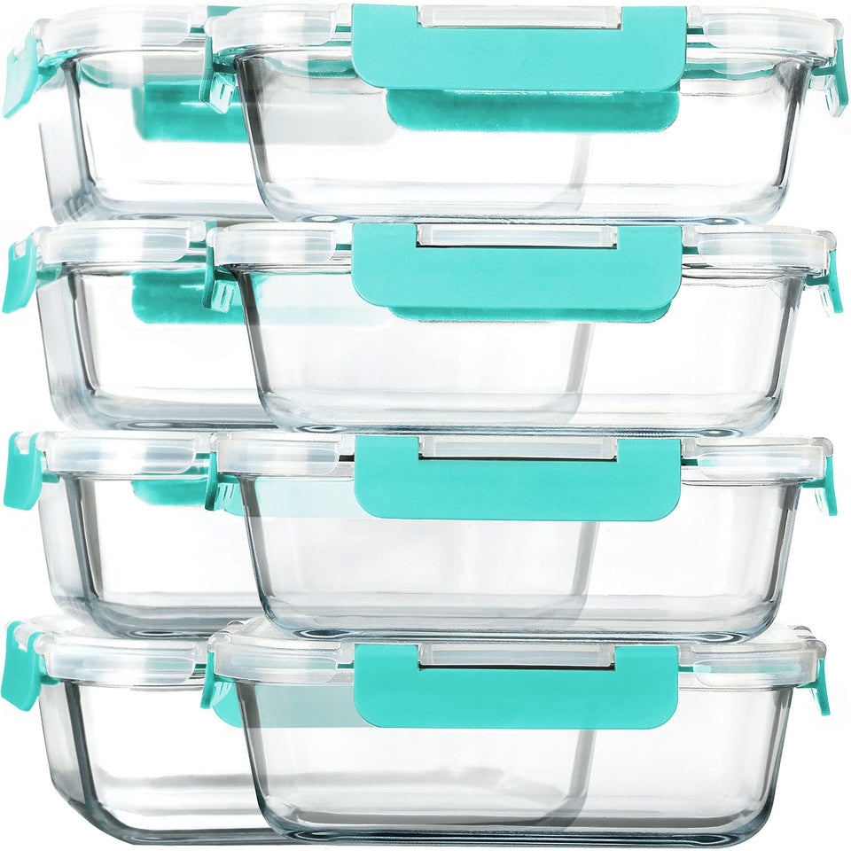 MCIRCO glass meal prep container with lid keeps leftovers fresh and organized.