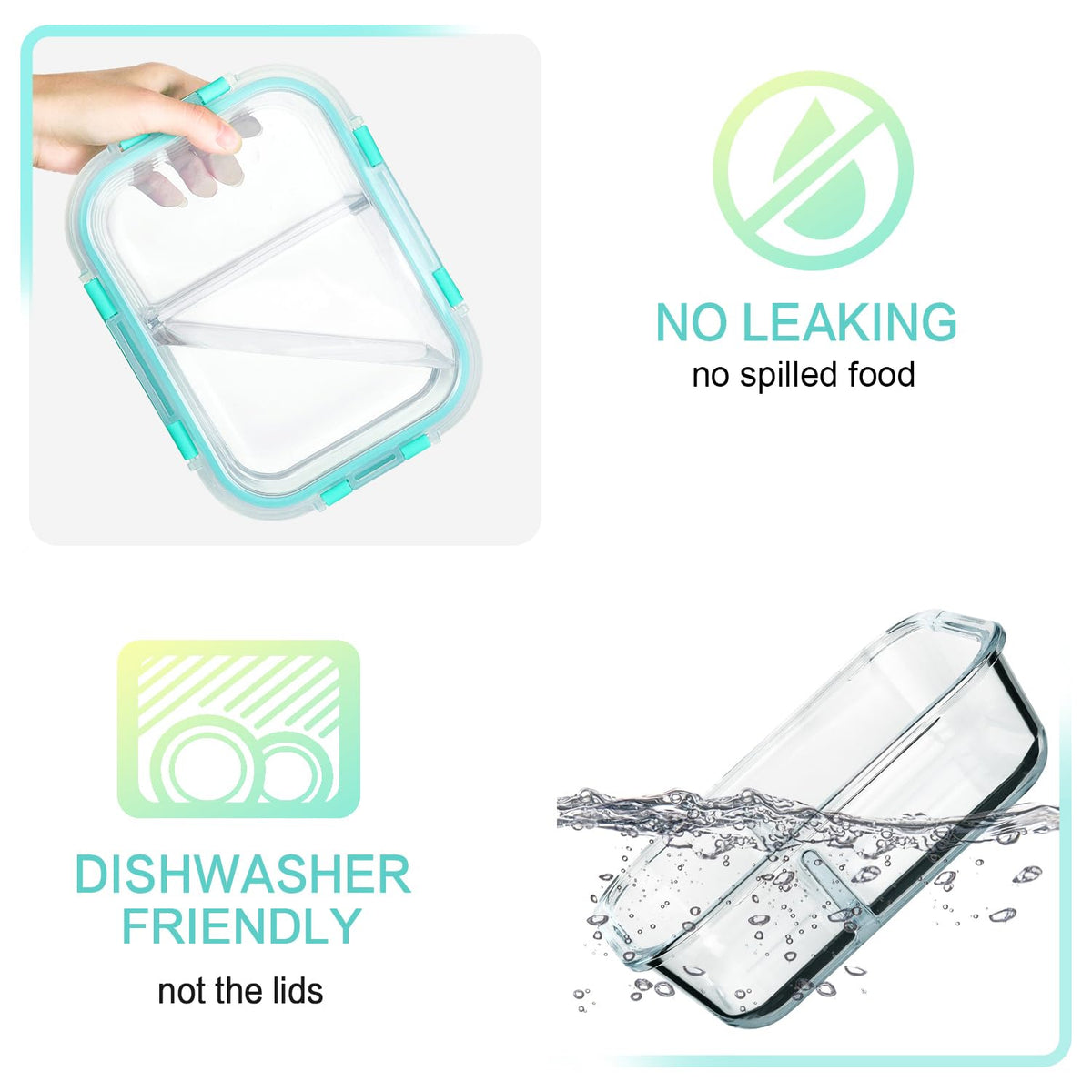 MCIRCO snap-lock lids seal freshness and prevent leaks