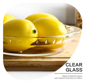 MCIRCO 10 inch glass pie plate ready to bake and serve