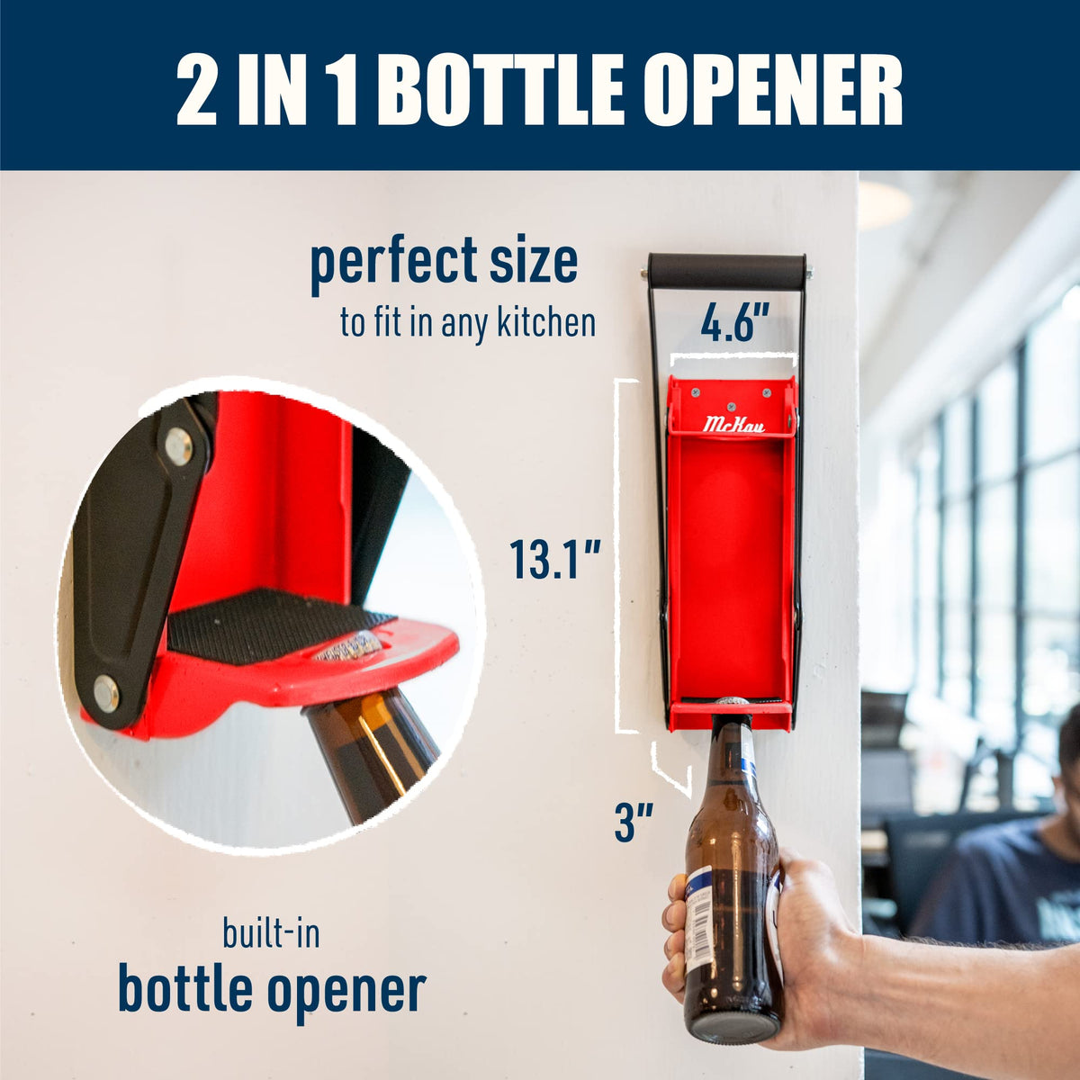 McKay 16oz and 12oz cans compatibility enables versatile crushing