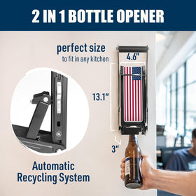 McKay built-in bottle opener on sturdy steel body
