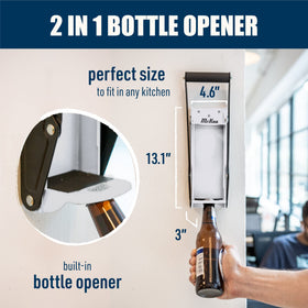 McKay 16oz Can Crusher in action demonstrates quick, simple cans crushing.