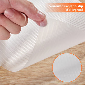 Mcrbeay washable drawer liner eases cleanup and protects surfaces from spills.