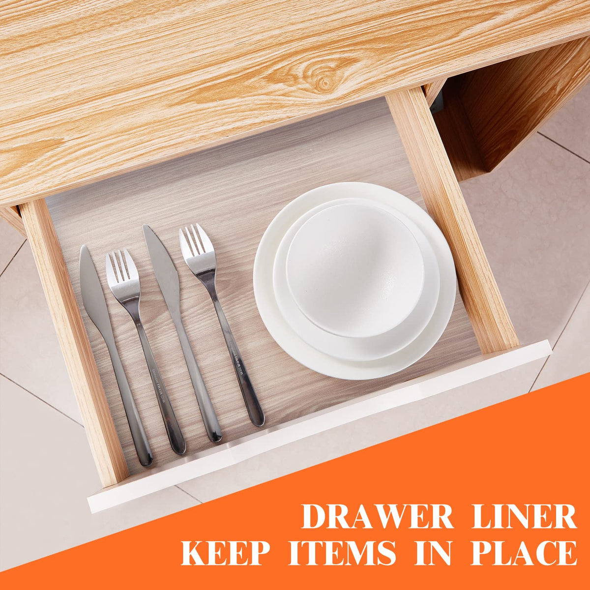 Mcrbeay waterproof pantry liner shields shelves from moisture and stains.