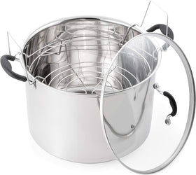 McSunley PrepNCook 21.5qt induction canner top view with even heat distribution.