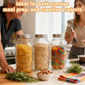 Mcupper 64 oz glass shows crystal-clear contents for quick identification