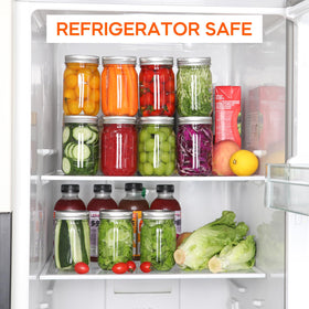 Mcupper airtight lids and bands keeping sauces fresh during refrigeration.