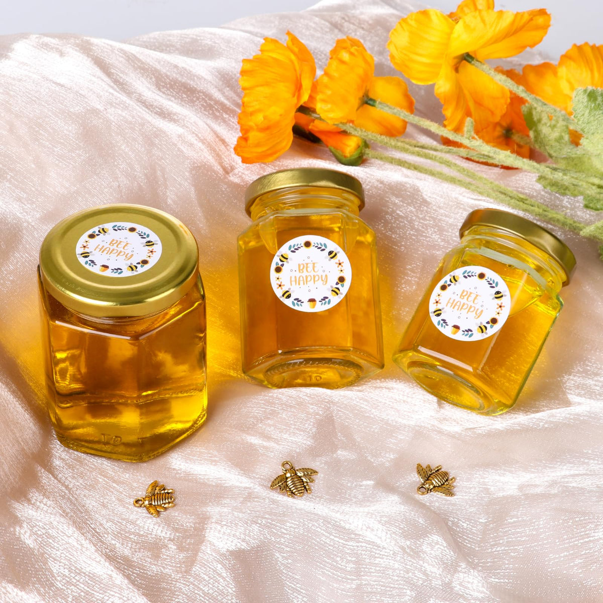 Mcupper wedding favors jar set with lids and tags
