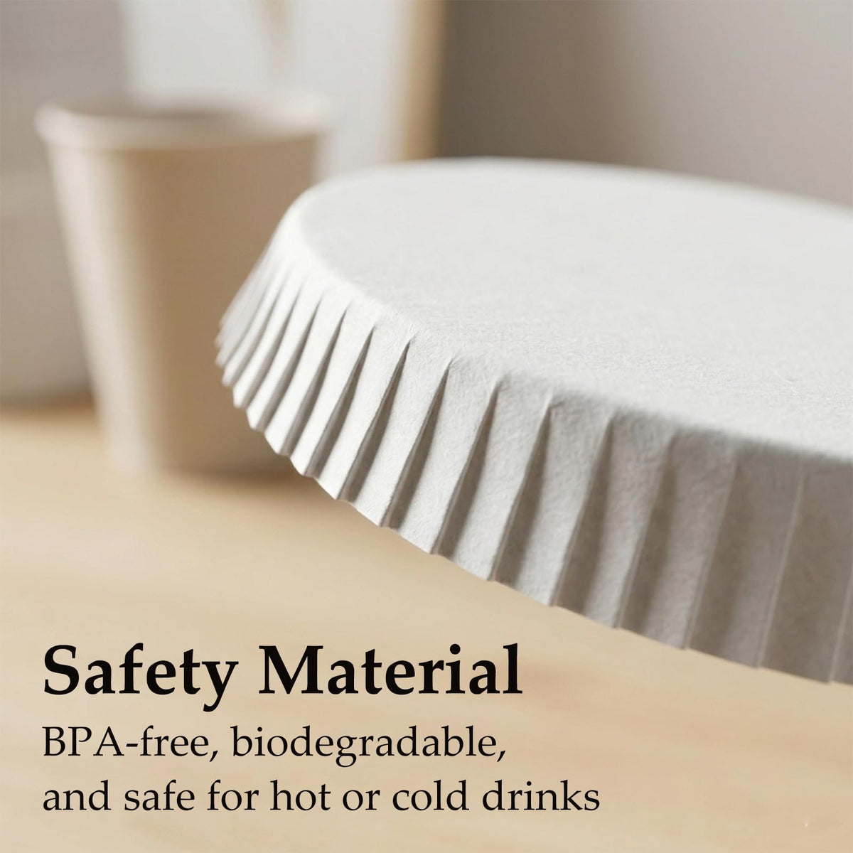 MDEOOSKY lids help keep cafe beverages tidy during service.