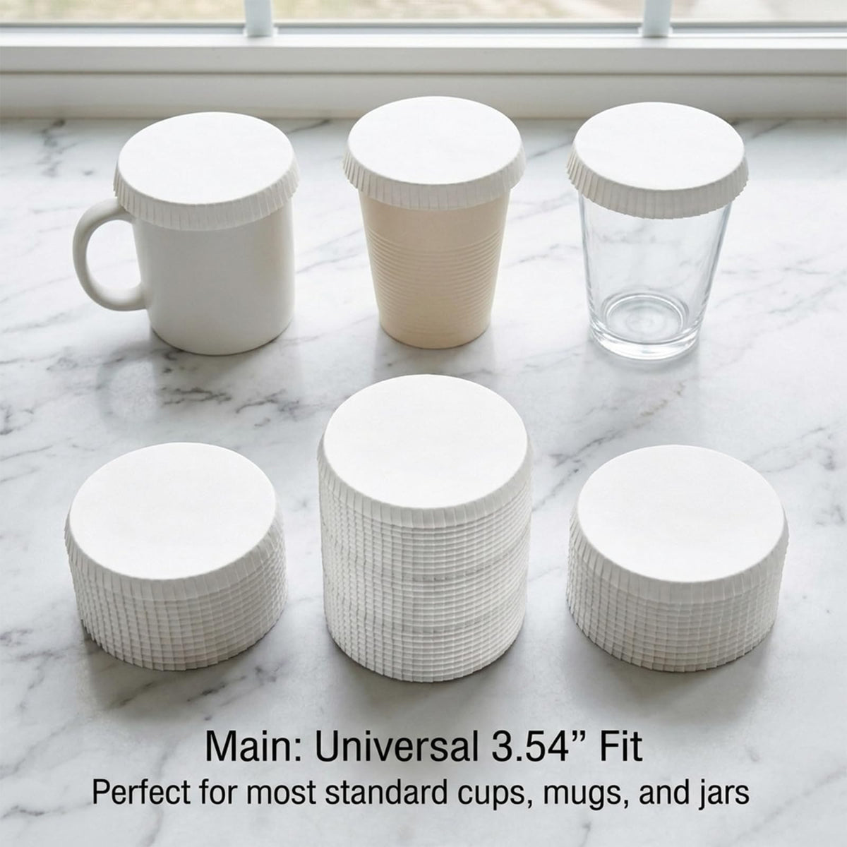 MDEOOSKY cup lids prevent debris from entering drinks outdoors.