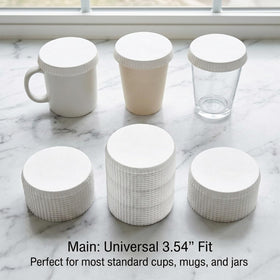 MDEOOSKY cup lids prevent debris from entering drinks outdoors.