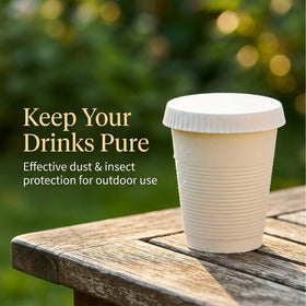 MDEOOSKY white lids fit most cups for hot and cold drinks.