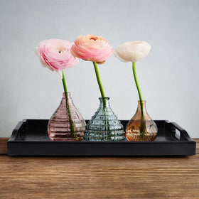 MDLUU kitchen tray for plates and napkins in black, versatile dining accessory