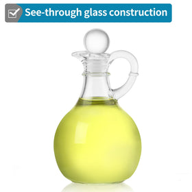 MDLUU versatile 10 oz cruet for oils, vinegars, syrups and more