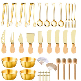 MDSPLPIY gold charcuterie boards accessories for elegant entertaining
