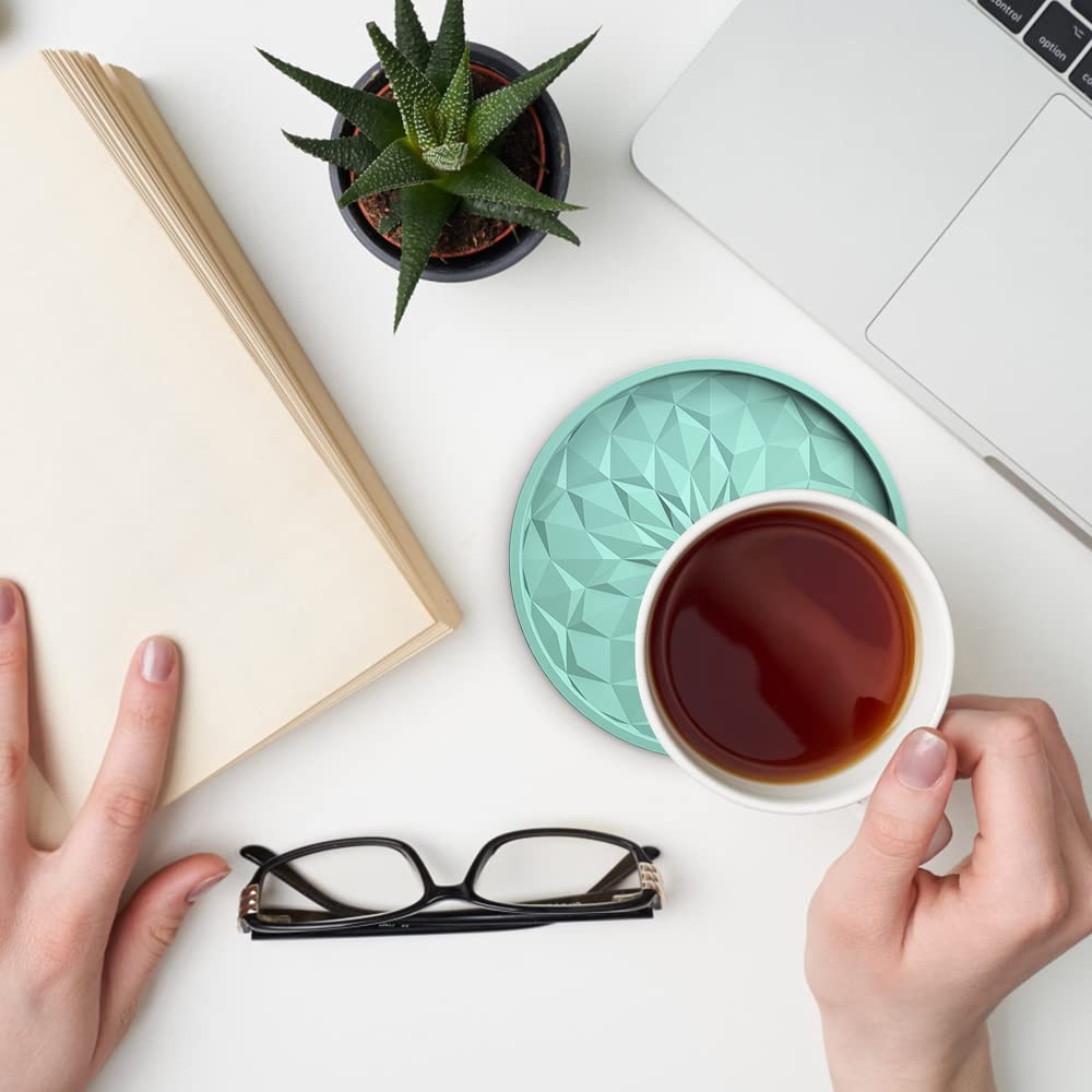 ME.FAN six-pack coaster set protects countertops and decor.