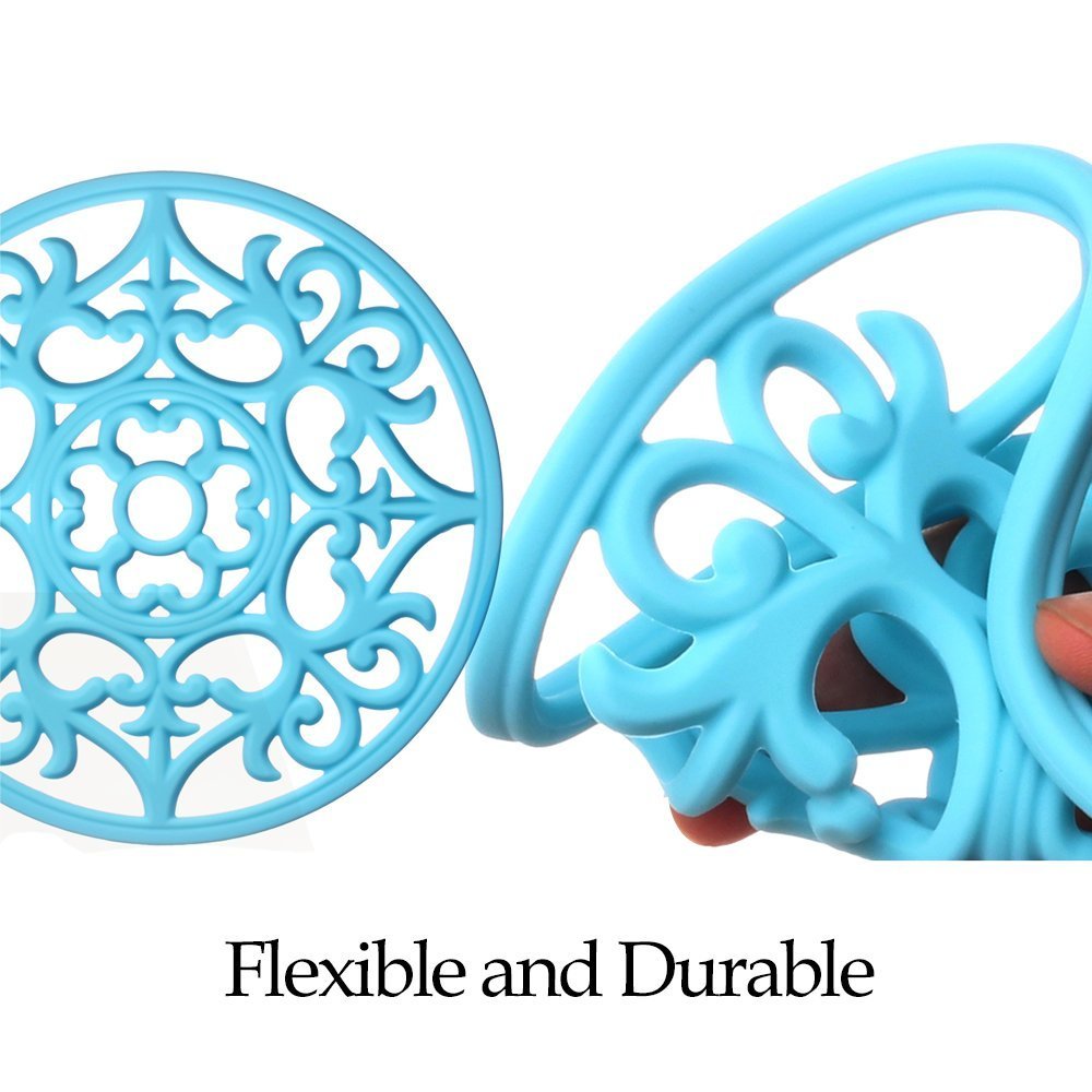 ME.FAN trivet non-slip design keeps pots from sliding on surfaces.