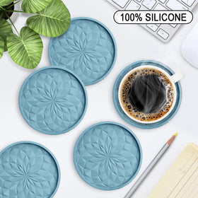 ME.FAN coasters with non-slip bottom keep cups stable.