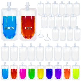 Meanplan bulk pouch set includes two funnels for easy pouring.